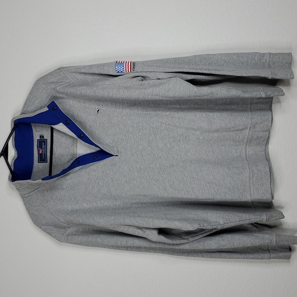 Vineyard Vines Other - Vineyard Vines Saltwater Quarter Zip Jacket American Flag Patch Mens XXL